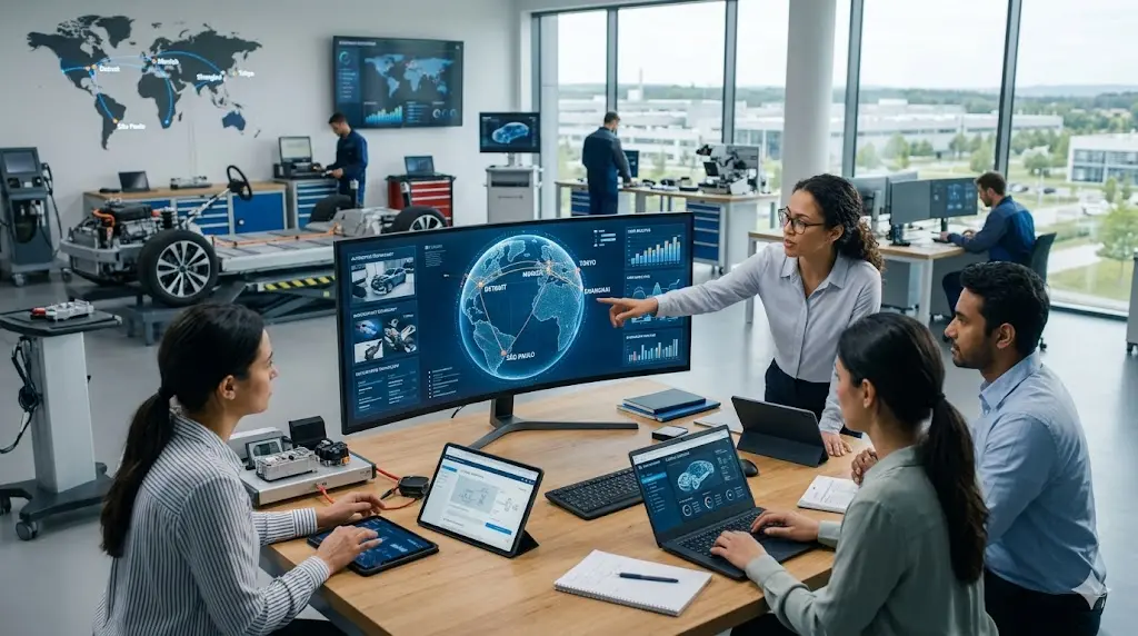 Global Research on Online Education in the Automotive Industry