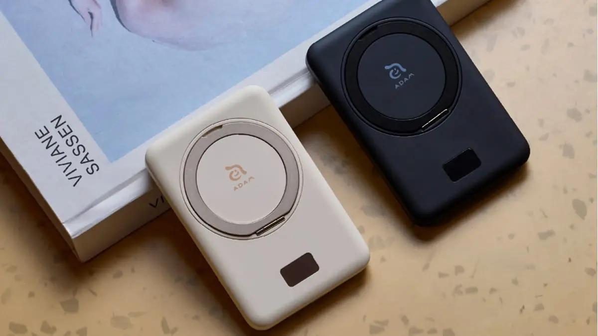 Stay charged on the go for $60 with this compact power bank and built-in stand