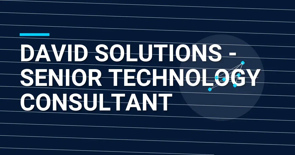 David Solutions - Senior Technology Consultant