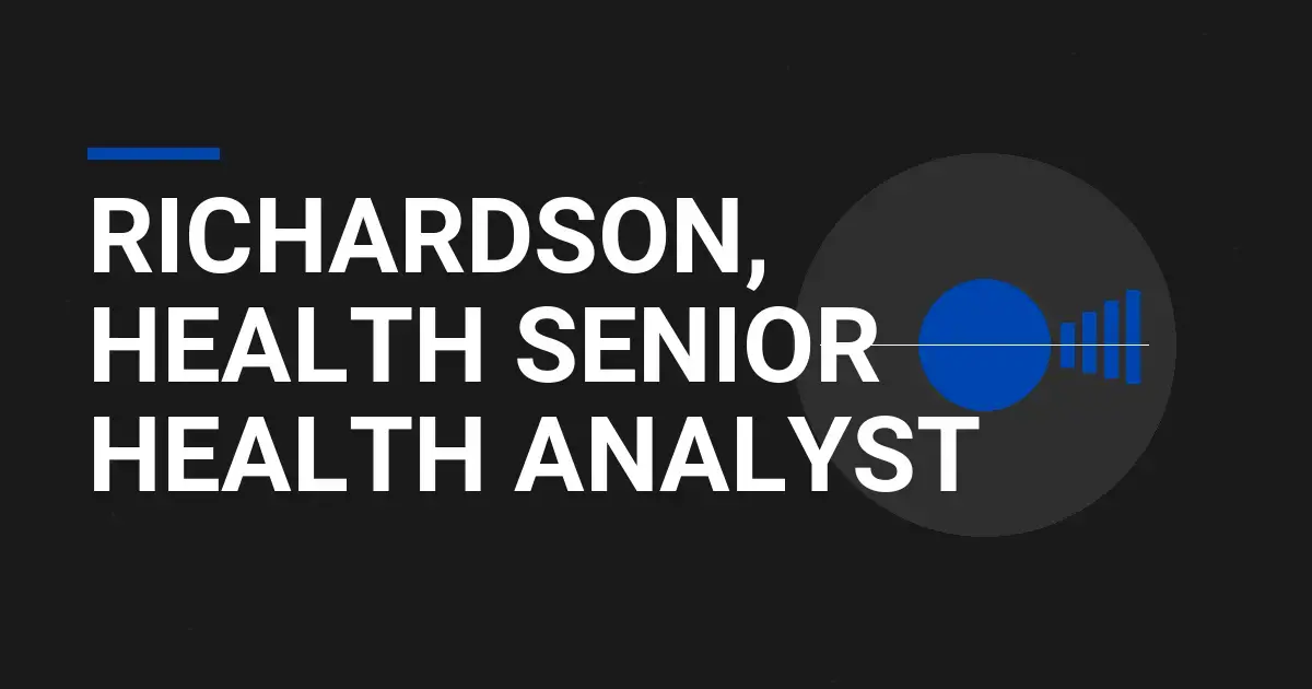 Richardson, Health Senior Health Analyst